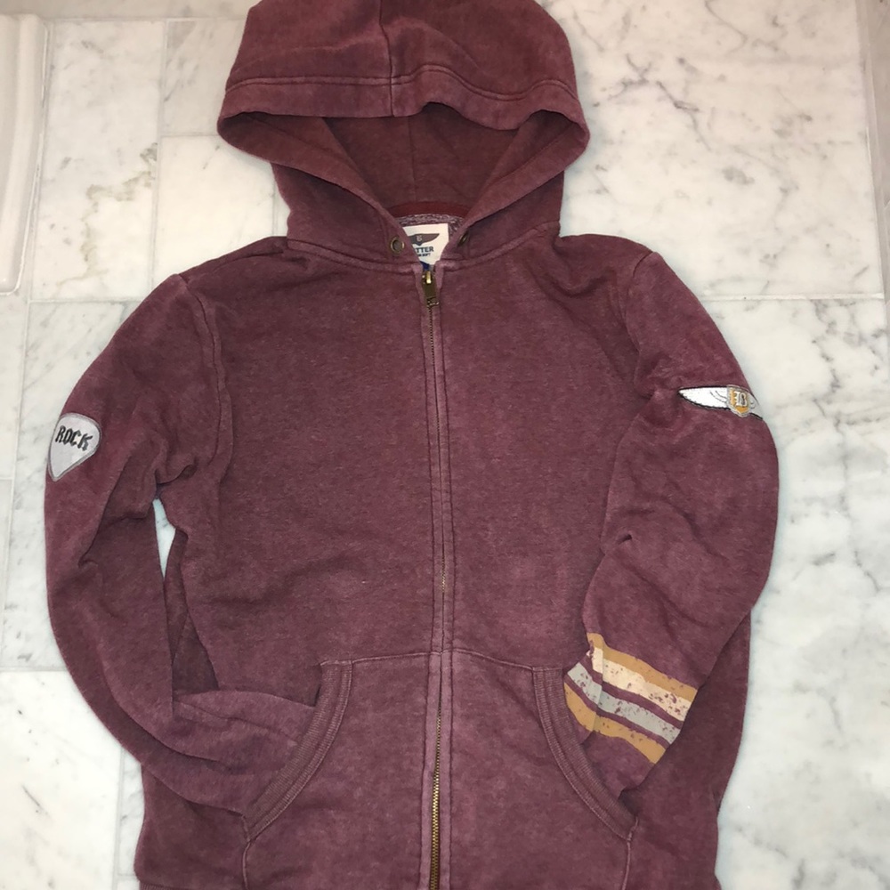 Distressed Rock On Butter Sweatshirt